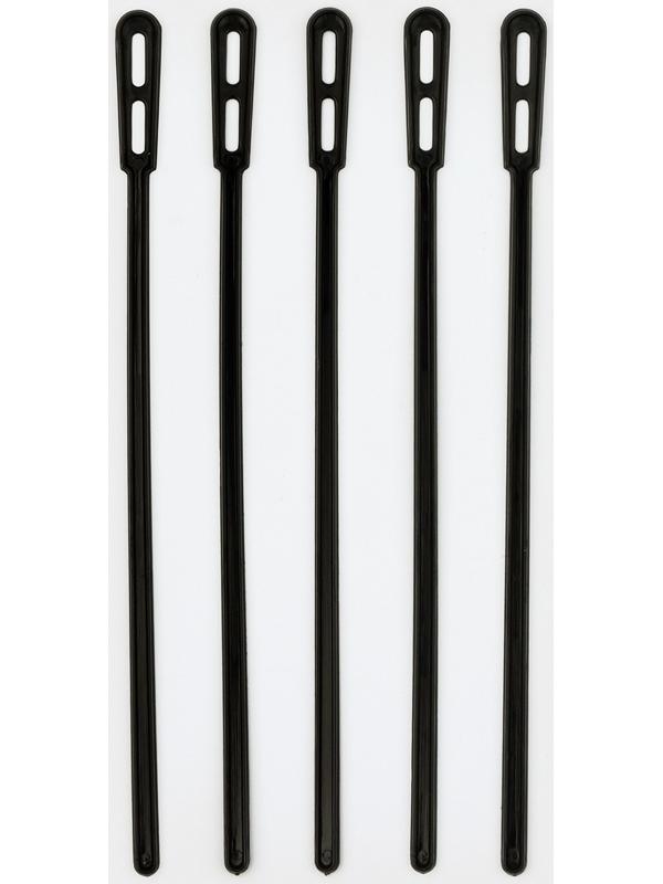 Размешиватель одноразовый чёрный,16 см