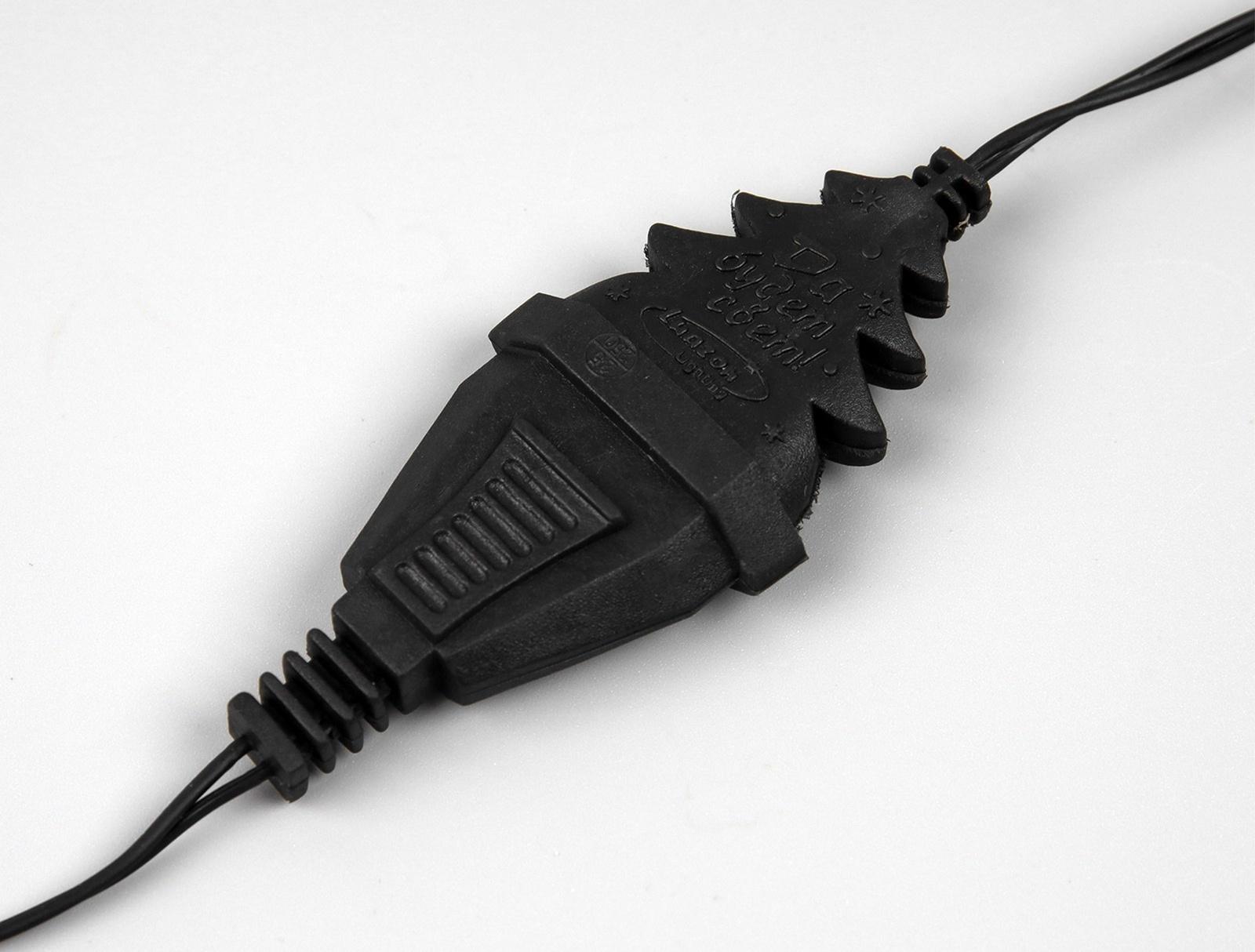 Удлинитель для комнатных гирлянд, 3 м, тёмная нить, УМС-вилка