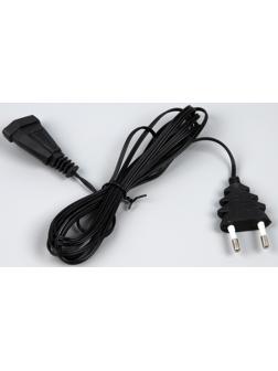 Удлинитель для комнатных гирлянд, 3 м, тёмная нить, УМС-вилка