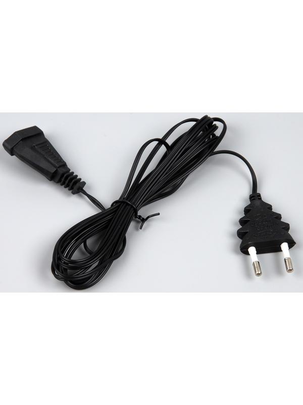 Удлинитель для комнатных гирлянд, 3 м, тёмная нить, УМС-вилка