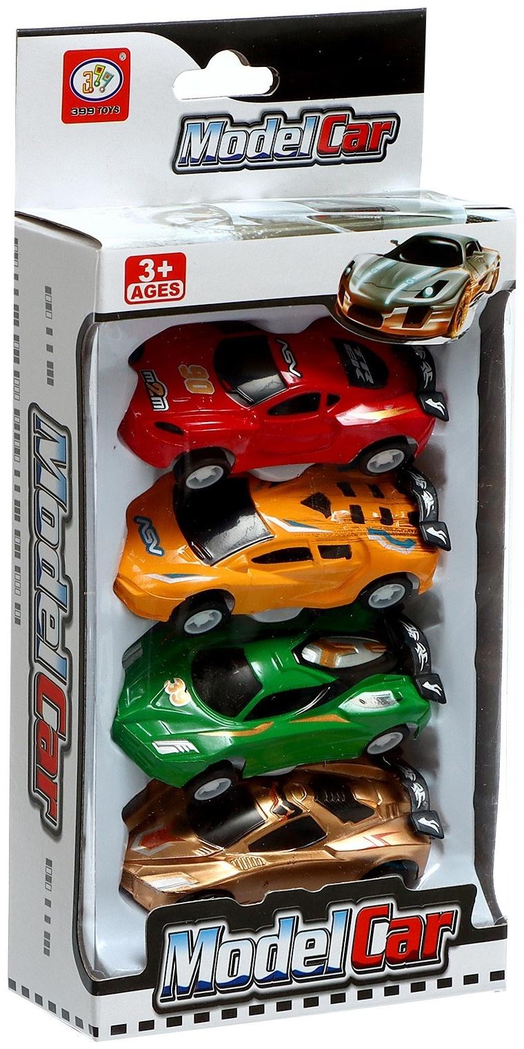 Набор машинок «Гоночные», в наборе 4 шт