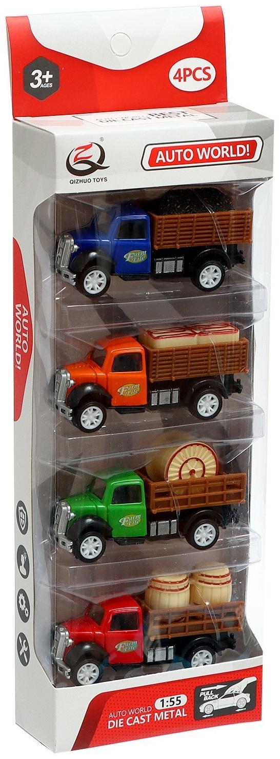 Набор металлических машин «Спецтехника», в комплекте 4 шт, масштаб 1:55