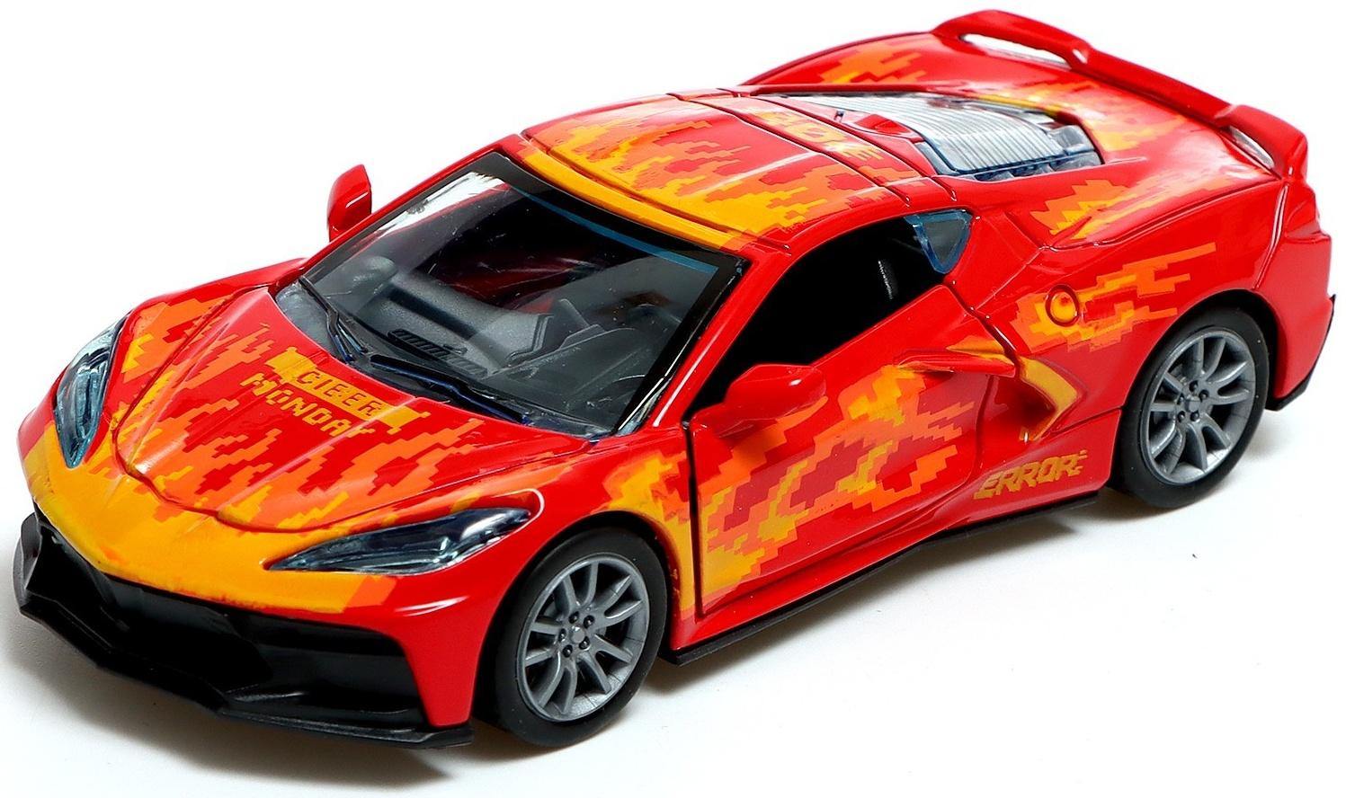 Машина металлическая «Спорткар», 1:32, инерция, открываются двери, цвет МИКС