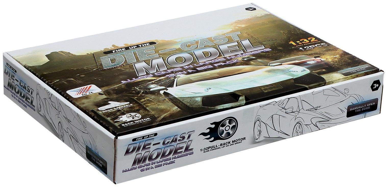 Машина металлическая «Спорткар», 1:32, инерция, открываются двери, цвет МИКС