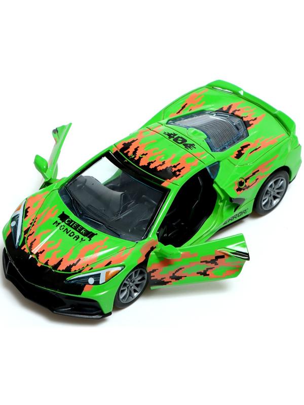 Машина металлическая «Спорткар», 1:32, инерция, открываются двери, цвет МИКС