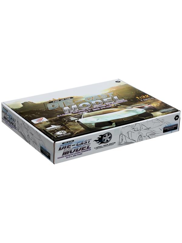 Машина металлическая «Спорткар», 1:32, инерция, открываются двери, цвет МИКС