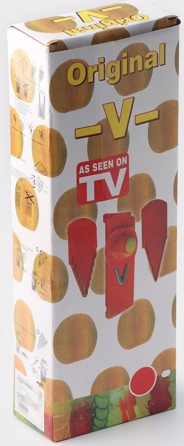 Овощерезка-шинковка Доляна «Смарти», 3 сменных насадки, пушер, цвет белый