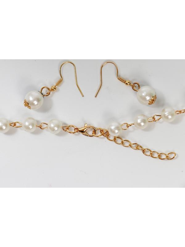 Набор 2 предмета: серьги, колье 