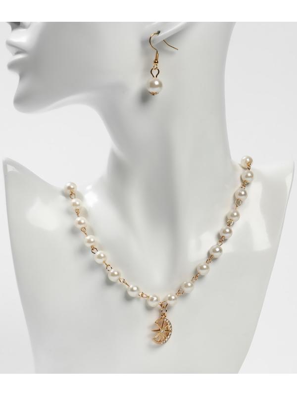 Набор 2 предмета: серьги, колье 