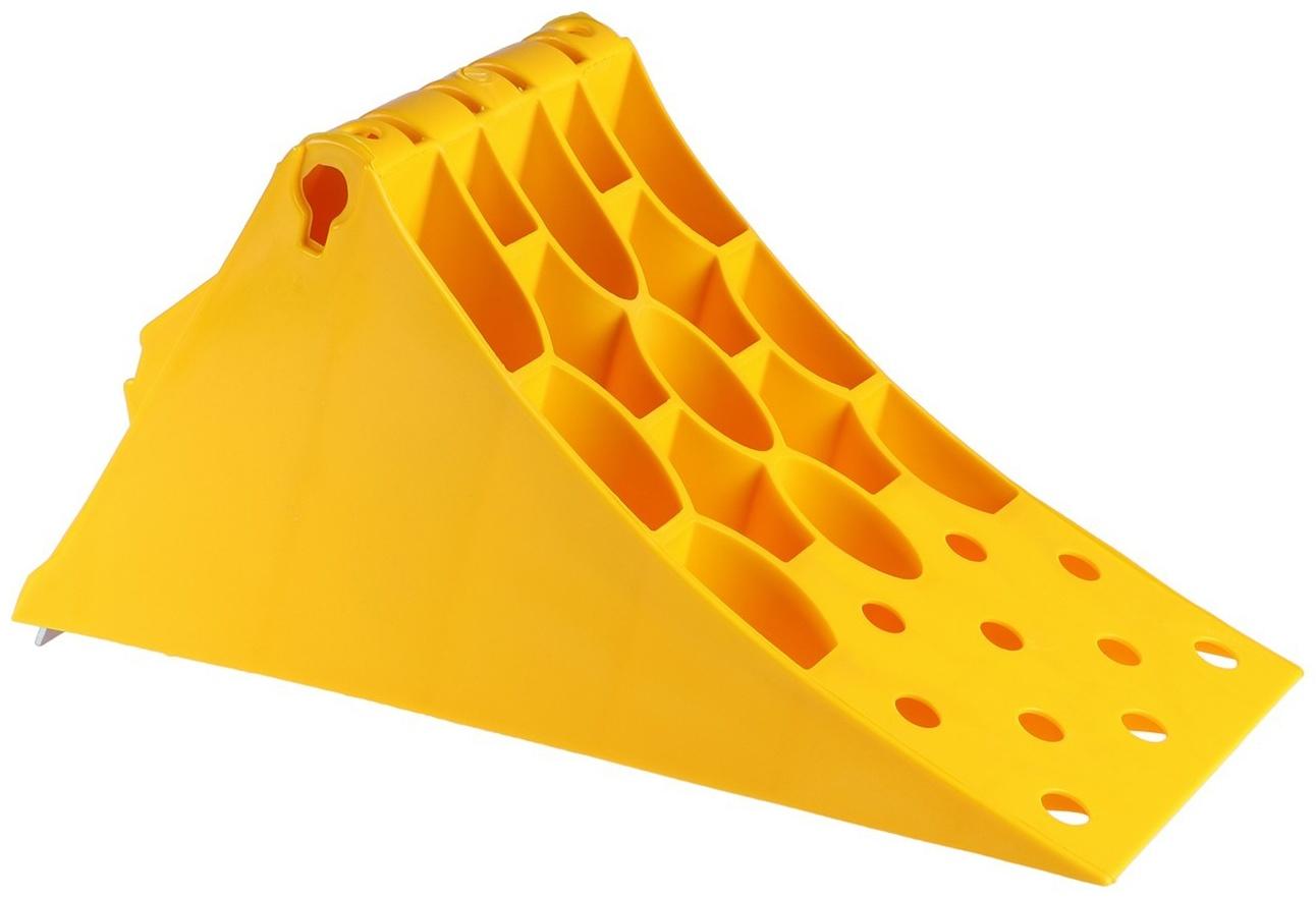 Башмак противооткатный, жёлтый, до 20 т, 47,5 х 20 х 22,8 см, ТТ-БМ-02