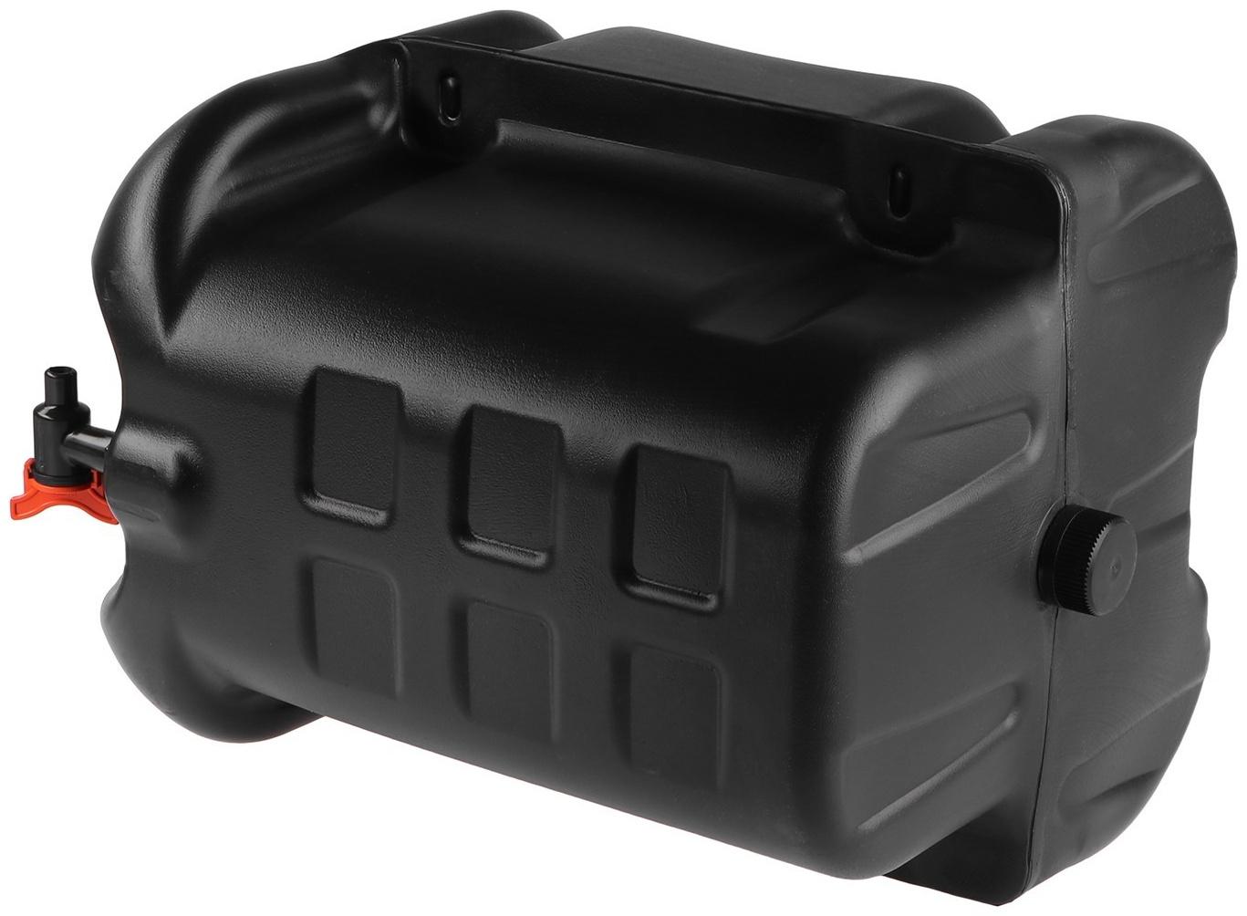 Рукомойник на полуприцеп 30 л, черный, мыльница с дозатором, ТТ-РК-30