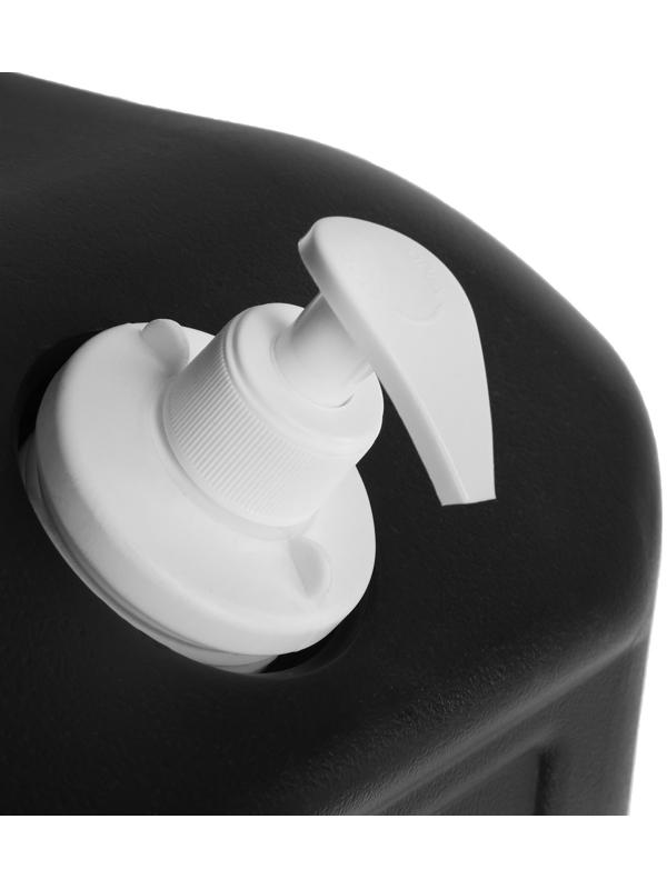 Рукомойник на полуприцеп 30 л, черный, мыльница с дозатором, ТТ-РК-30