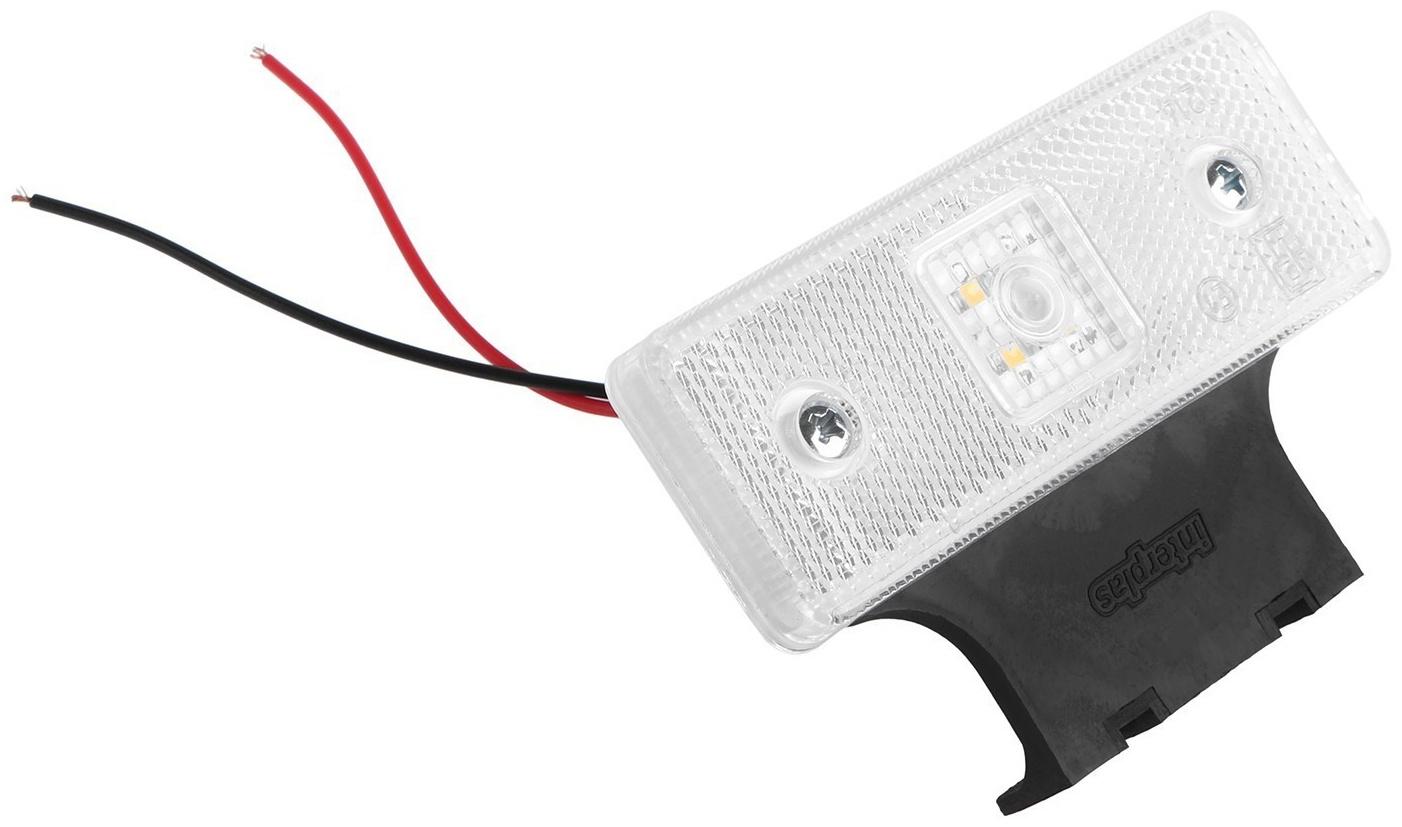 Фонарь габаритный с кронштейном, белый, LED, 12 х 3 х 7,7 см, 2327W