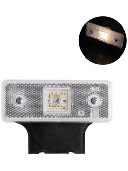 Фонарь габаритный с кронштейном, белый, LED, 12 х 3 х 7,7 см, 2327W