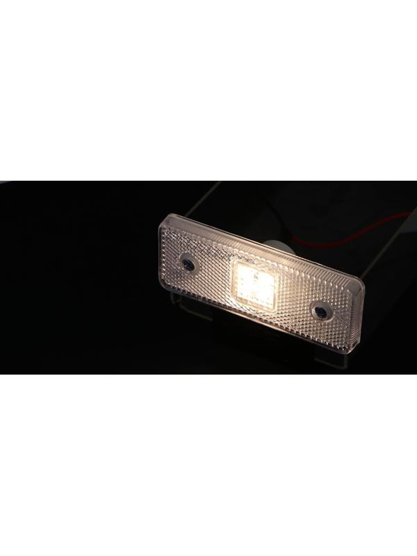 Фонарь габаритный с кронштейном, белый, LED, 12 х 3 х 7,7 см, 2327W