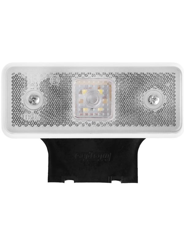 Фонарь габаритный с кронштейном, белый, LED, 12 х 3 х 7,7 см, с контуром, 2329W