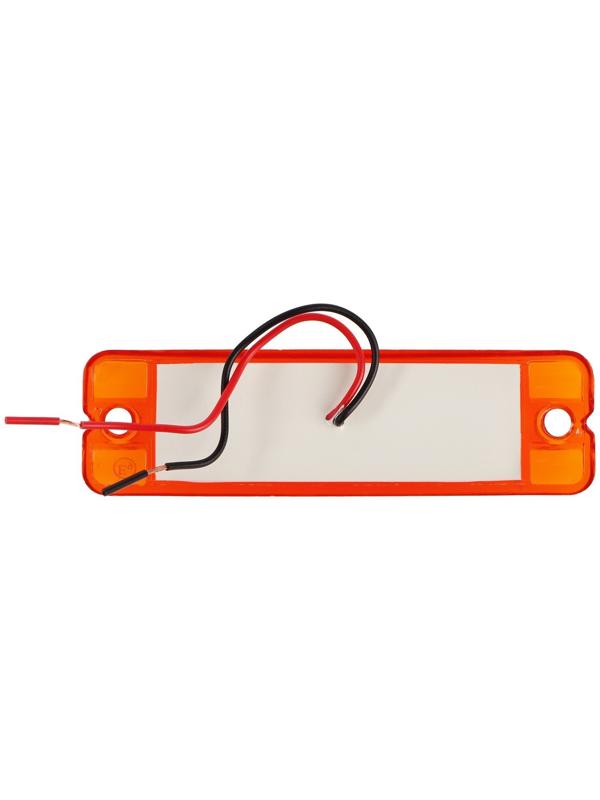 Фонарь габаритный 18-ти диодный LED, желтый, 12 - 24 В, 100 мм, 4371