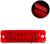 Фонарь габаритный 18-ти диодный LED, красный, 12 - 24 В, 100 мм, 4372