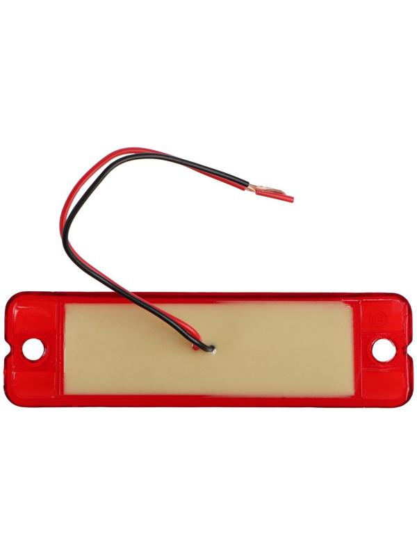 Фонарь габаритный 18-ти диодный LED, красный, 12 - 24 В, 100 мм, 4372