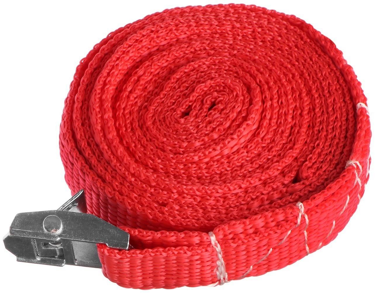 Ремень для крепления груза TORSO с фиксатором 3 м, 2 шт, европакет