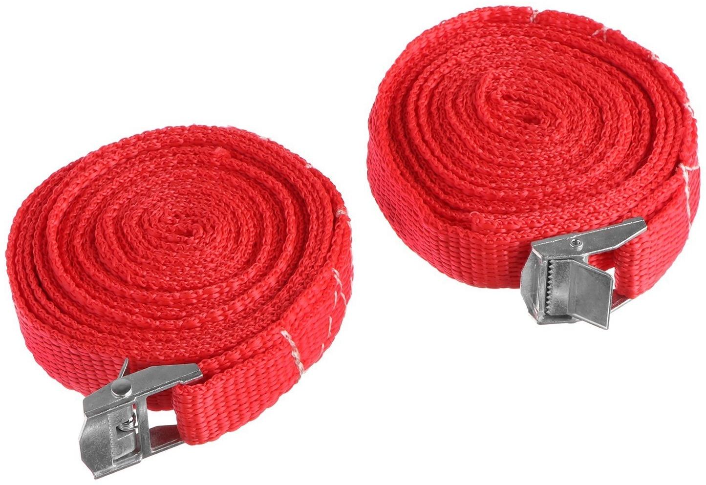 Ремень для крепления груза TORSO с фиксатором 3,5 м, 2 шт, европакет