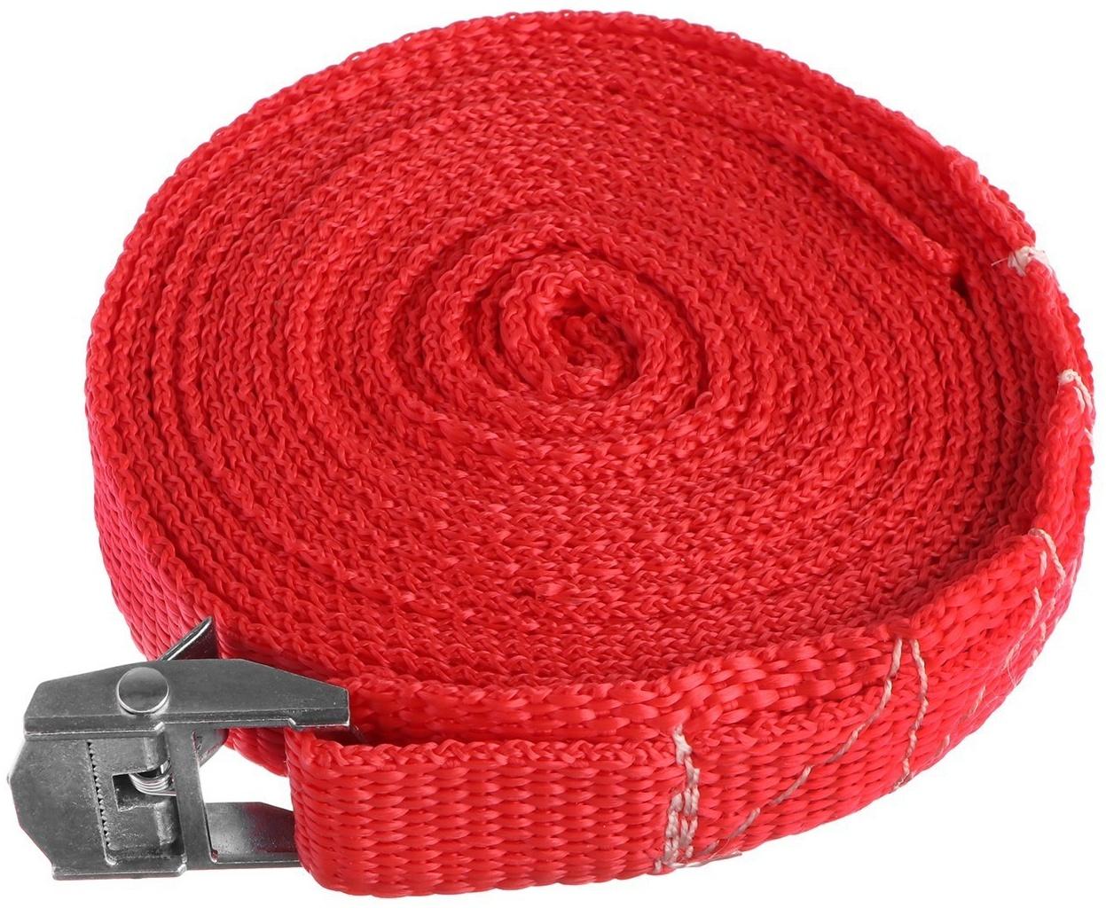 Ремень для крепления груза TORSO с фиксатором, 5 м, блистер