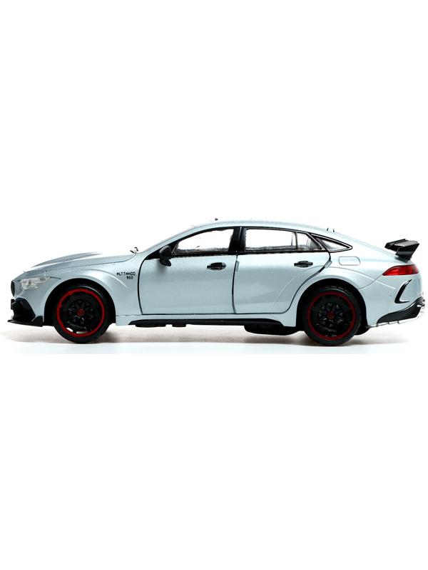 Машина металлическая «Купе», 1:24, открываются двери, капот, багажник, инерция, цвет серый