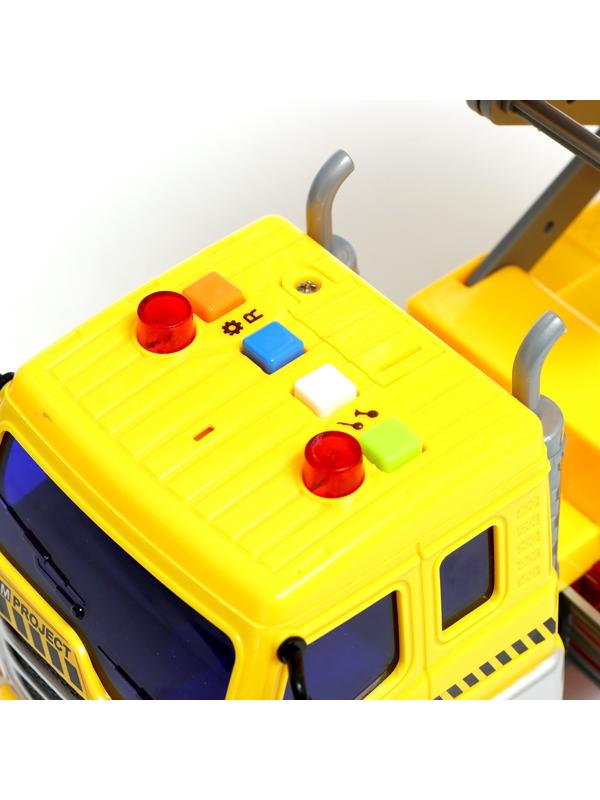 Грузовик инерционный «Автовышка», 1:16, свет и звук