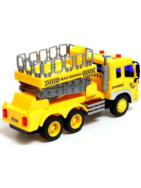 Грузовик инерционный «Автовышка», 1:16, свет и звук