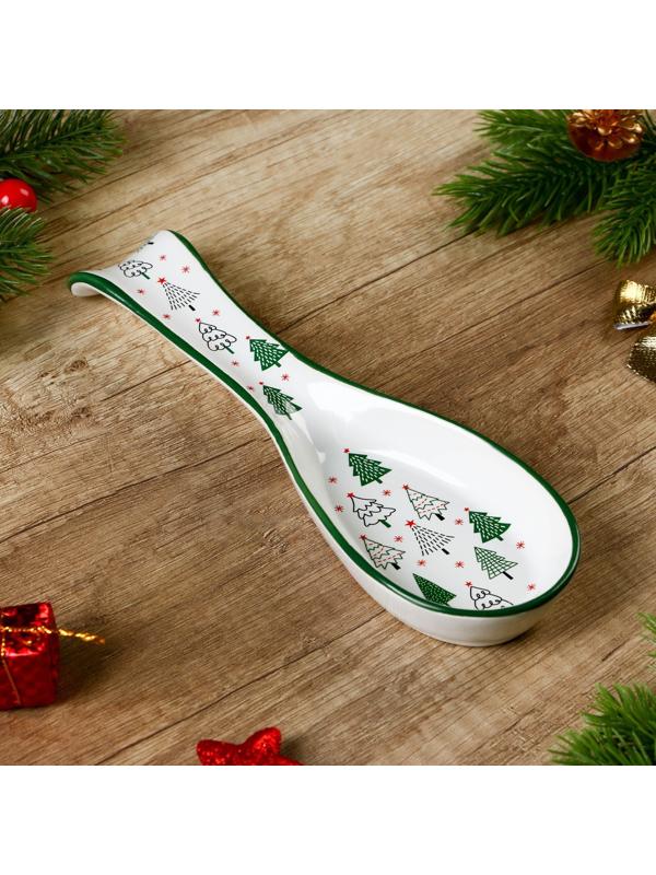 Подставка под ложку «Зимний лес», 7 х 22.3 см