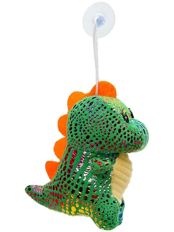 Мягкая игрушка «Динозаврик» с цветочком, на подвесе, 11 см, цвет МИКС