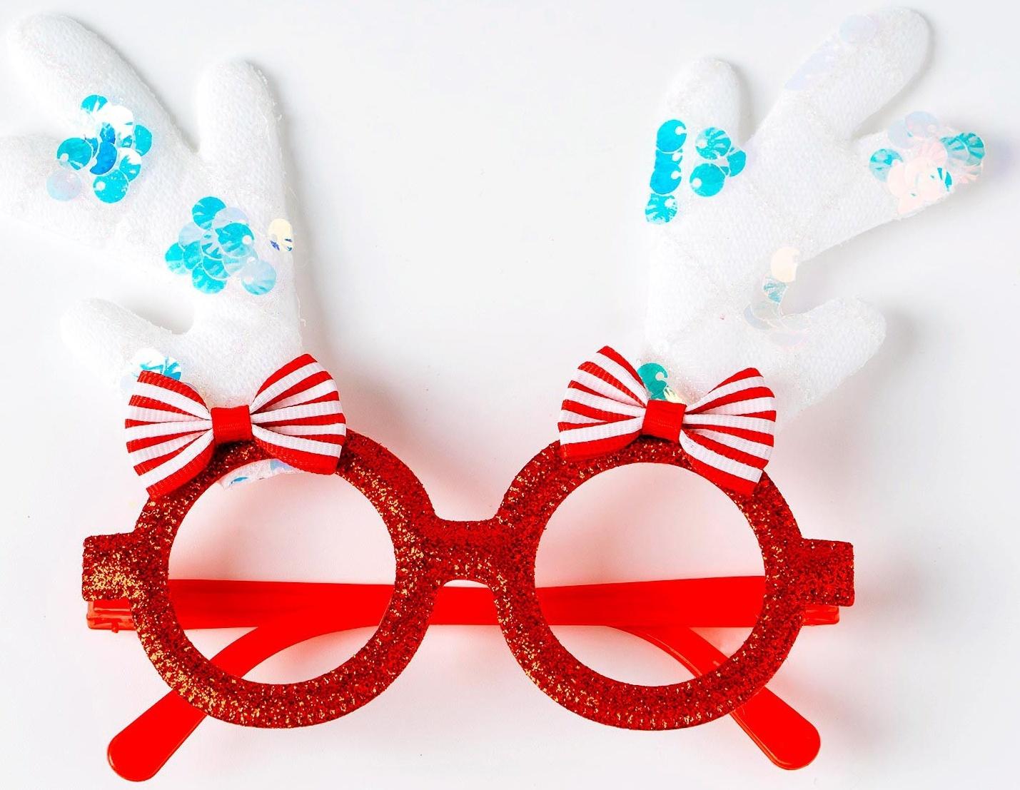 Карнавальные очки «Рожки», цвета МИКС