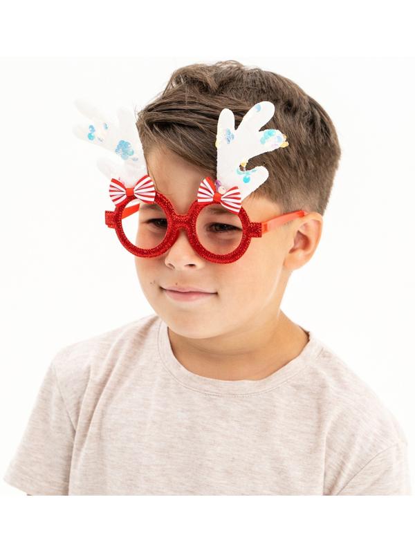 Карнавальные очки «Рожки», цвета МИКС