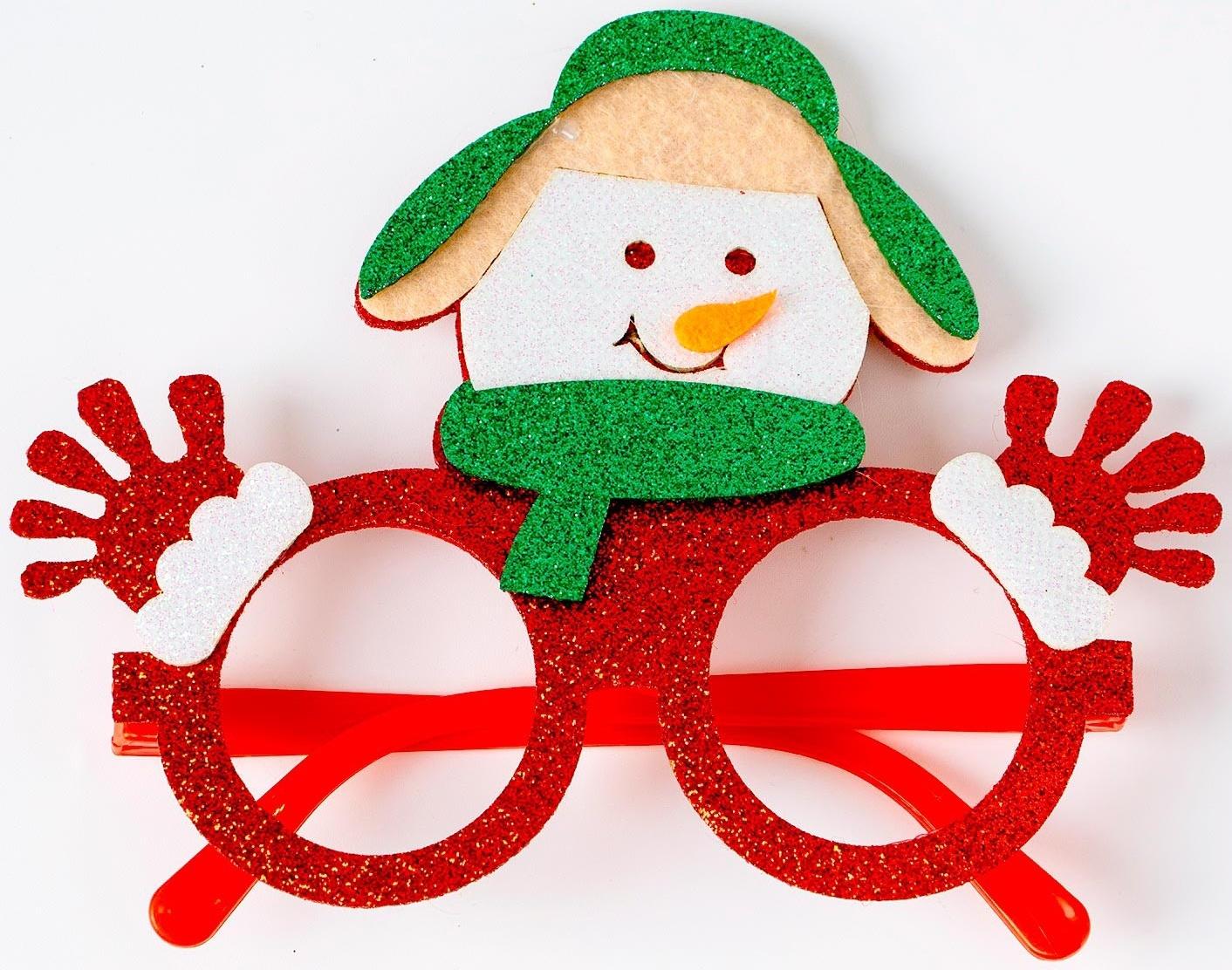 Карнавальные очки «Снеговик»