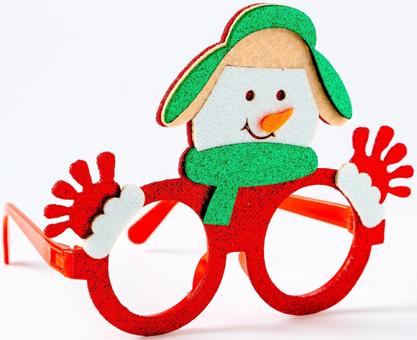 Карнавальные очки «Снеговик»