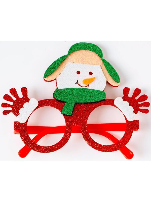 Карнавальные очки «Снеговик»