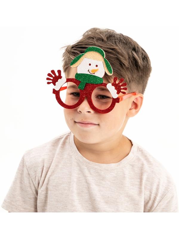 Карнавальные очки «Снеговик»