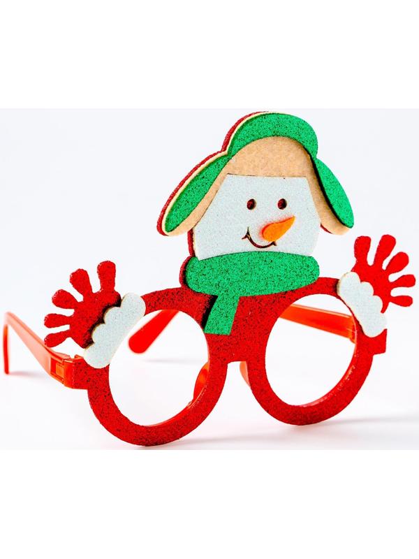 Карнавальные очки «Снеговик»