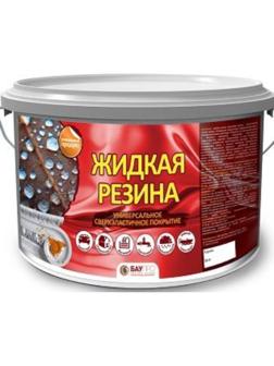 Краска резиновая БауПро Профи, Чёрная, 1кг