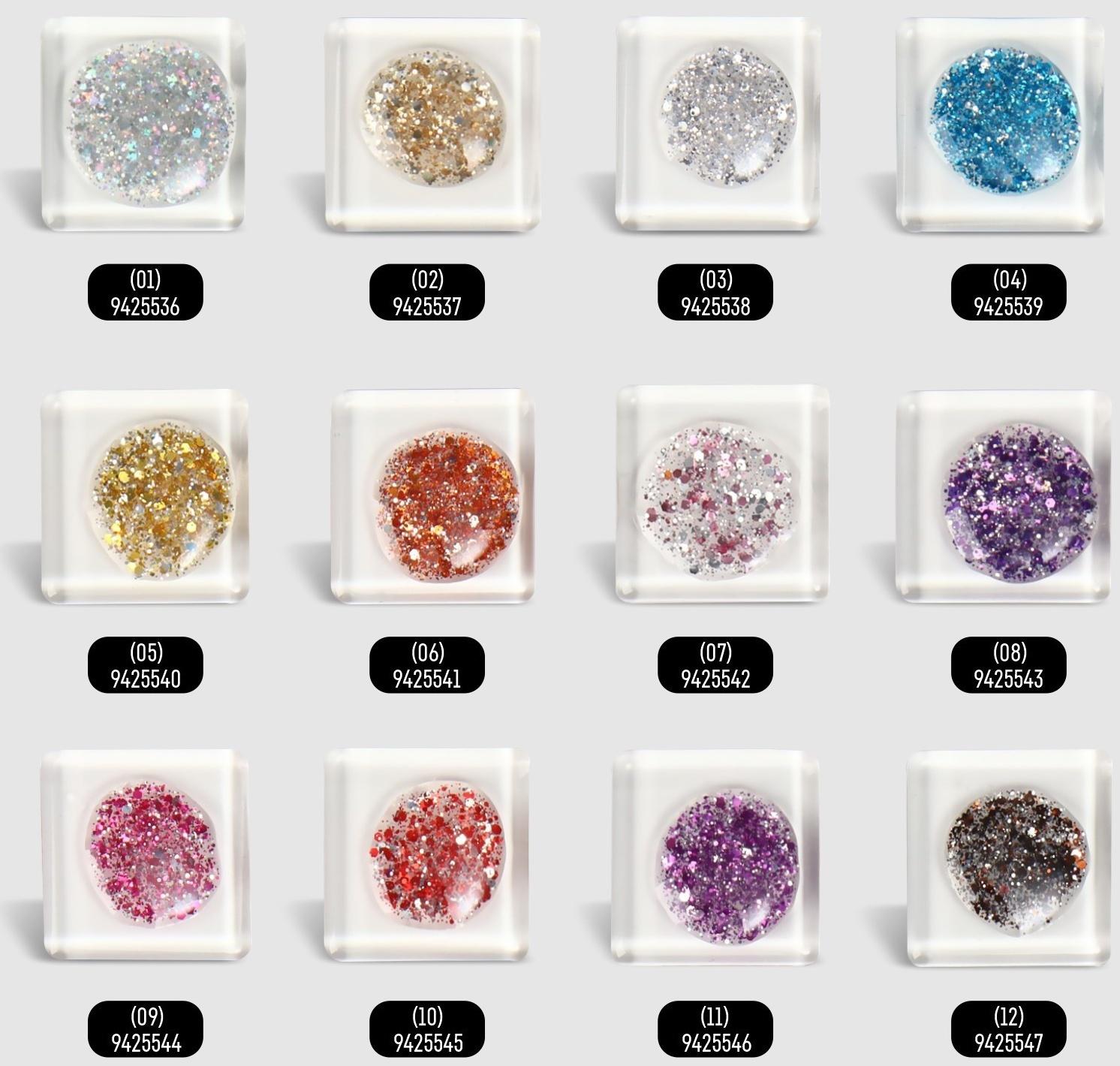 Гель лак для ногтей, «GLITTER FLASH», 3-х фазный, 8мл, LED/UV, цвет прозрачный/малиновый (09)