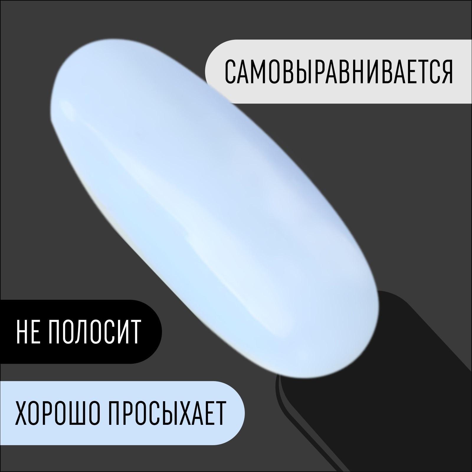 Гель лак для ногтей, «CLASSIC COLORS», 3-х фазный, 8мл, LED/UV, цвет небесно-голубой (93)
