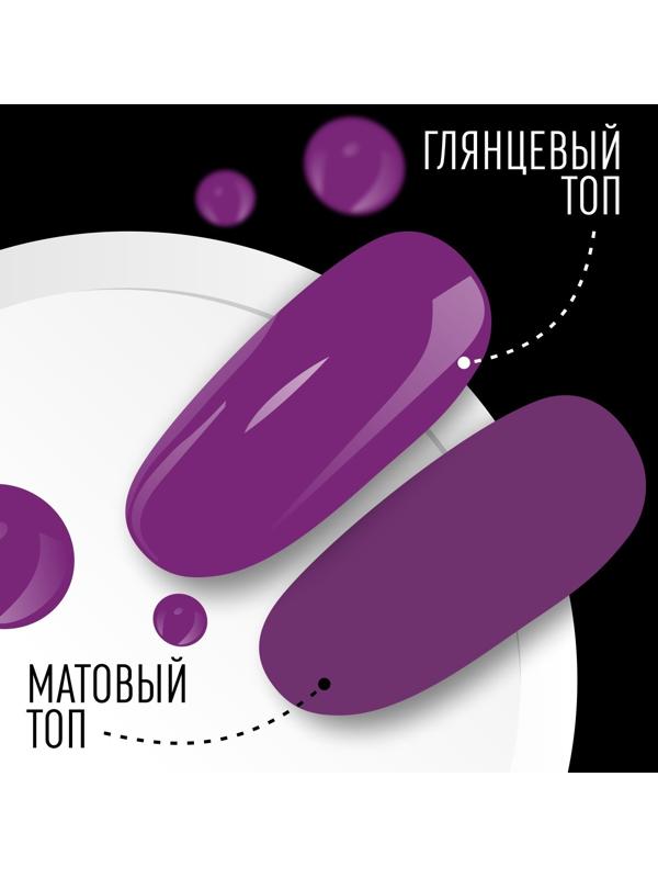 Гель лак для ногтей, «CLASSIC COLORS», 3-х фазный, 8мл, LED/UV, цвет фиолетовый (107)