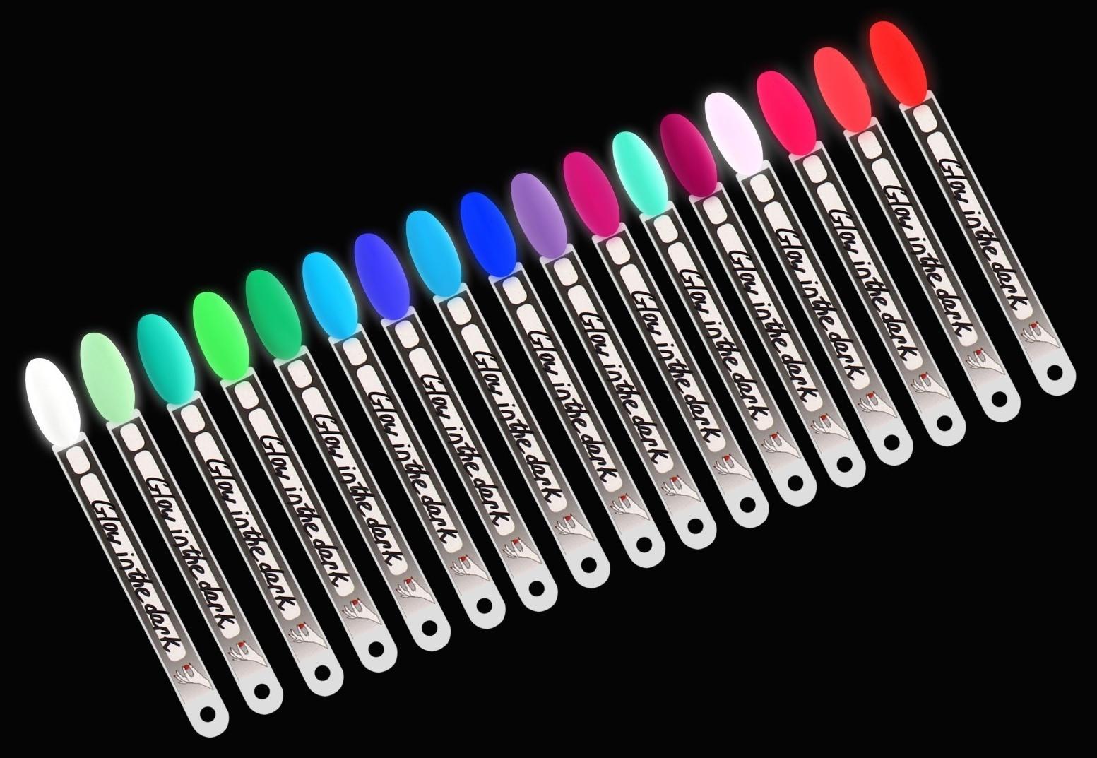 Гель лак для ногтей «GLOW IN THE DARK», 3-х фазный, 8 мл, LED/UV, люминесцентный, цвет синий (18)