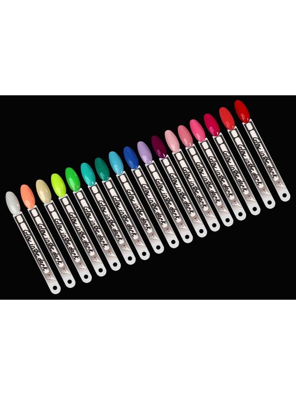 Гель лак для ногтей «GLOW IN THE DARK», 3-х фазный, 8 мл, LED/UV, люминесцентный, цвет синий (18)