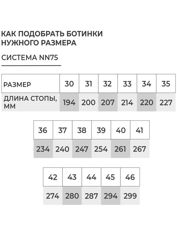Ботинки лыжные Winter Star classic, NN75, р. 33, цвет чёрный, лого серый