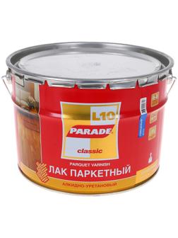 Лак паркетный алкидно-уретановый PARADE L-10 глянцевый 10л