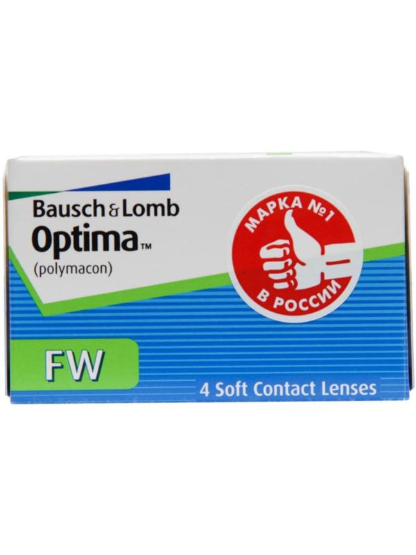Контактные линзы Optima FW, -1,5/8,7, в наборе 4 шт.