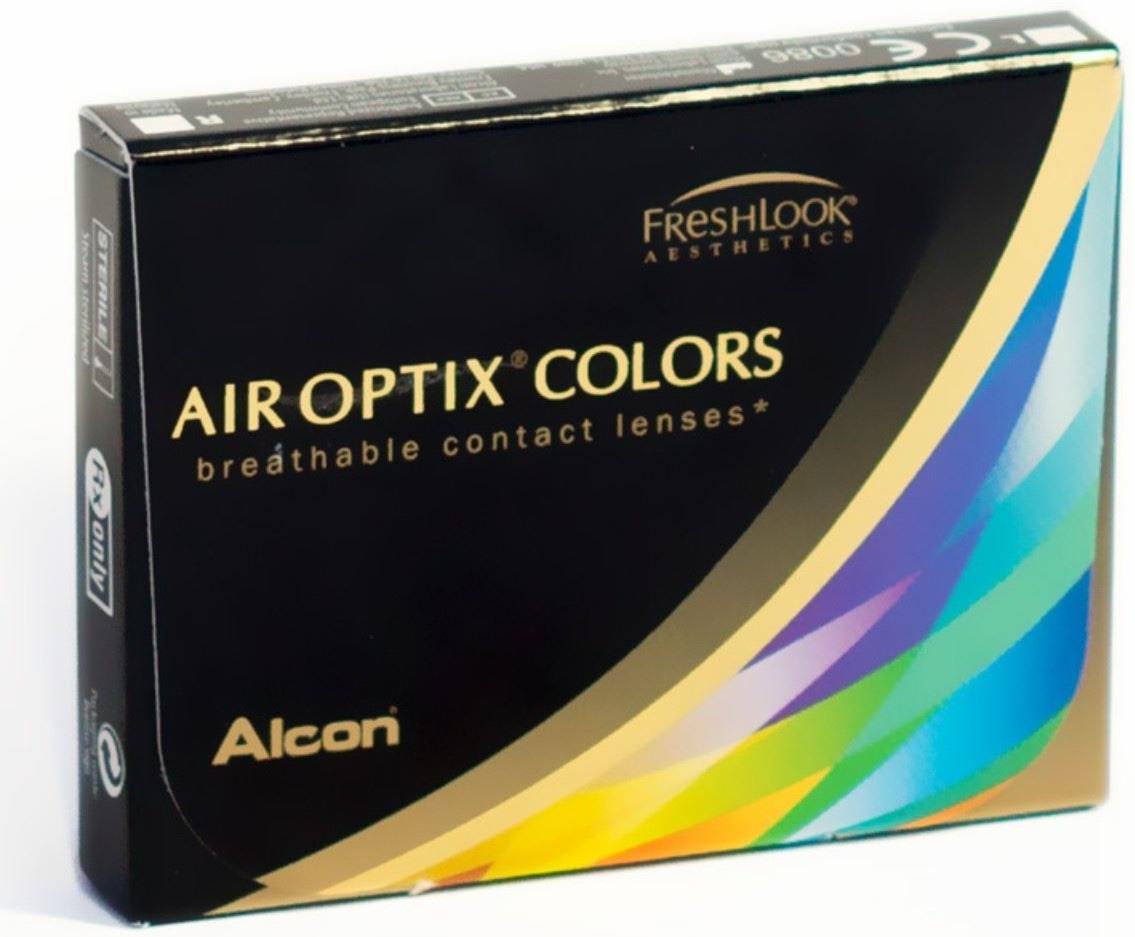 Цветные контактные линзы Air Optix Aqua Colors Blue,  -3,25/8,6 в наборе 2шт