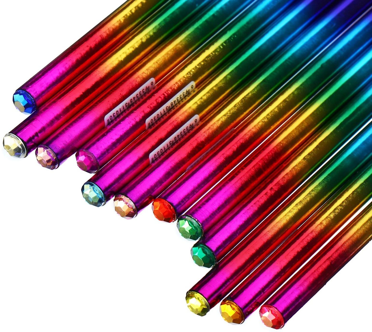 Карандаш чернографитный, 10B, корпус синий