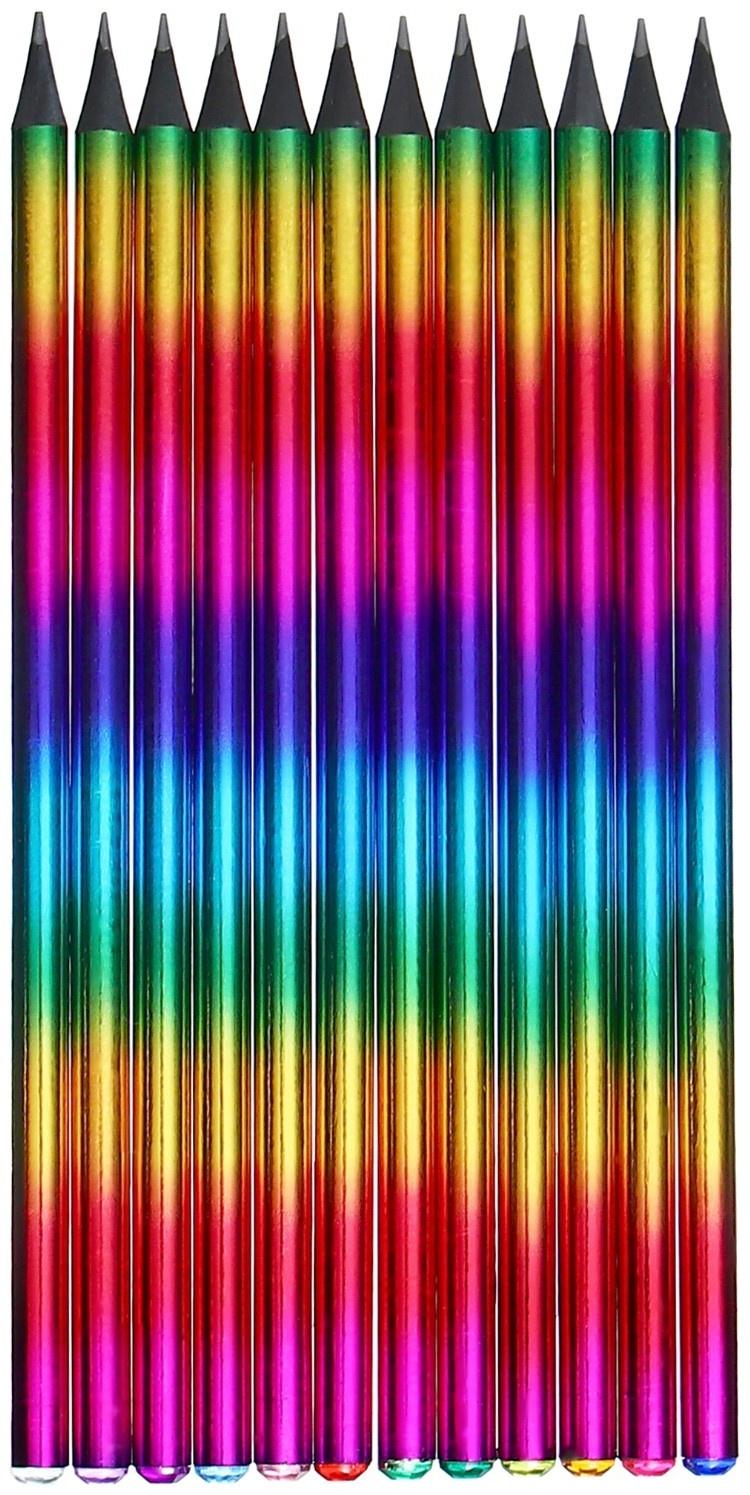 Карандаш чернографитный, 10B, корпус синий